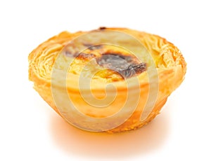 Single portuguese egg tart photo