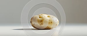 Single Potato Image Perfect for Food Blogs and Recipes.