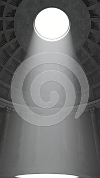 Beam of Light Through an Ancient Oculus