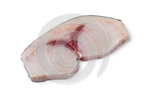 Single raw fresh swordfish fillet