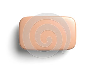 Single rectangular peach-colored bar on white background