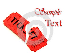 Single Red Ticket for Admission