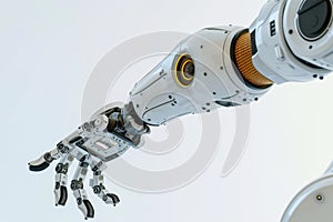 single robotic arm with advanced vision system in operation