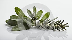single sageherb in a white ai generated
