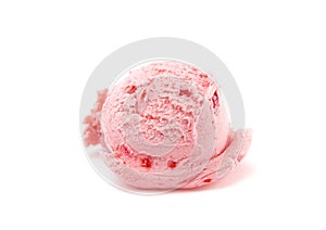 Single Scoop of Cherry Ice Cream