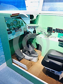 Flight controls in museam rk beach