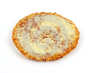 Single serving small cheese pizza