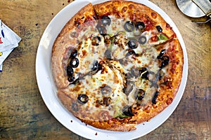 Single Serving Veggie Pizza