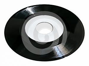 Single seven inch vinyl record photo