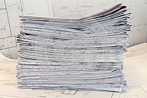 Single-sheet stationery of project drawings