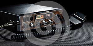 Single sideband cb radio with microphone photo