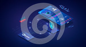 Single Sign-On Concept - SSO - 3D Illustration