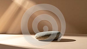 Smooth Stone with Dramatic Light Rays