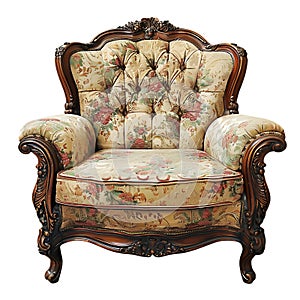 A single Sofa chair alone epitomizes simplicity and functionality in a highresolution image