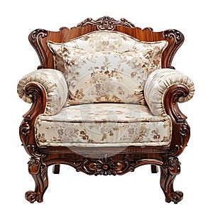 A single Sofa chair alone epitomizes simplicity and functionality in a highresolution image