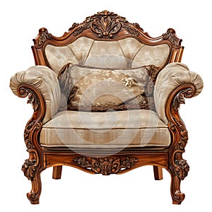 A single Sofa chair alone epitomizes simplicity and functionality in a highresolution image