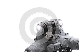 Priestor kozmonaut izolované na bielom pozadí. prvky z tento obraz boli zariadený podľa 