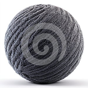 Gray Knitted Sphere