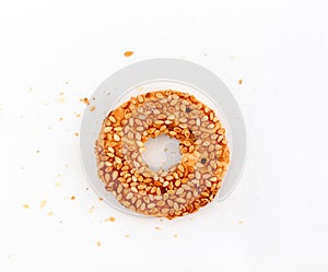 tea cookie with sesame,image of a