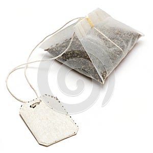 Teabag Isolated on White Background