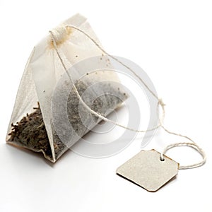 Teabag Isolated on White Background