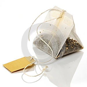 Teabag Isolated on White Background
