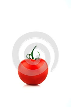 Single Tomato on White