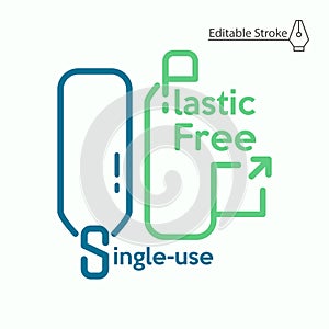 Single Use Plastic Free Typo