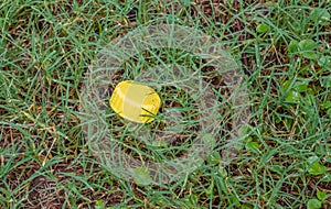 Single use plastic pollution of the outdoors