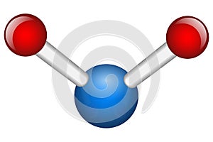 Single Water H2O molecule