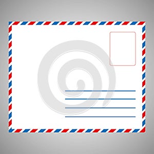 Single white Envelope Front