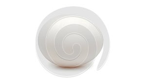 A white egg on a white background (ai generated)