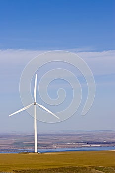 Single Wind Mill on Wind Farm