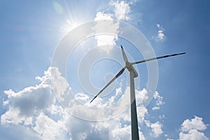 Single wind turbine propeller