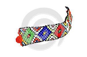 Single Zulu Beaded Bracelet in Bright Colors