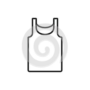 Singlet icon line design. Icon, Sportswear, Apparel, Clothing, Fashion, Athletic vector illustrations. Singlet editable