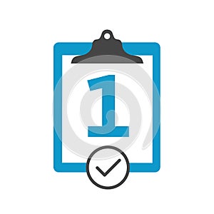 Singletasking or Monotasking icon w check mark