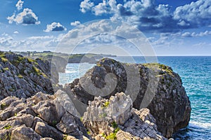 The singular cliffs of the coasts of Cantabria