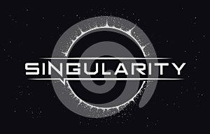Singularity vector illustration. Space design