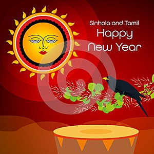 Sinhala New Year. Sri Lanka New Year. Sinhala and Tamil New Year Design