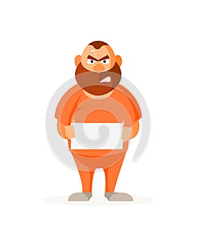 Prisoner thug vector