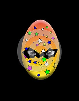 Sinister Easter Egg With Eyes
