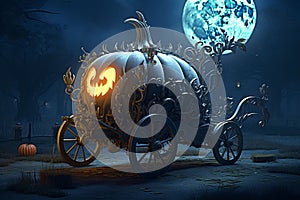 Sinister Pumpkin Carriage A sinisterlooking