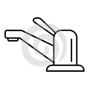 Sink faucet icon, outline style