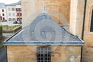 An sink gutter of a roof