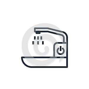 sink icon vector from smarthome concept. Thin line illustration of sink editable stroke. sink linear sign for use on web and