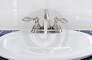 Sink with Running Water