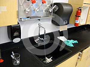 Sink of school chemical class