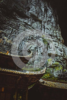 Sinkhole in wulong, chongqing, china