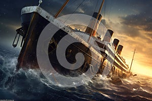 Sinking of the RMS Titanic generative AI